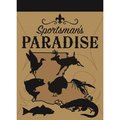 Magnolia Garden Flags 29 x 42 in Louisiana Sportsmans Paradise Burlap Garden Flag Large M000039